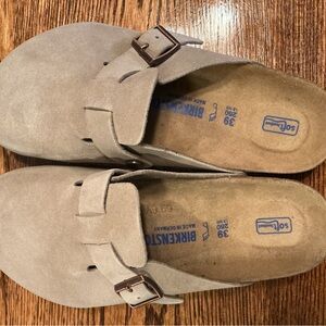 Birkenstock Boston Leed Gray Clogs; Regular/Wide fit.  Brand new, never worn.